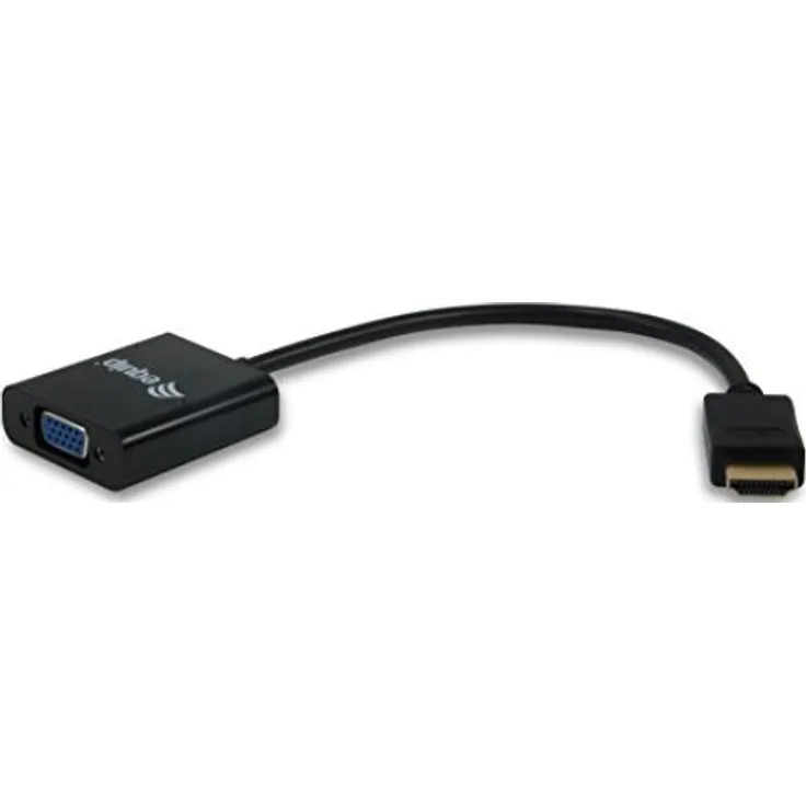 Equip 11903607 HDMI auf HD15 VGA Adapter (mit Audio) schwarz