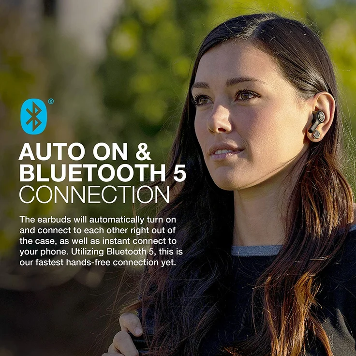 JLab JBuds Air Executive True Wireless In-Ear Kopfhörer mit Bluetooth, geeignet für Sport, schwarz – Bild 7