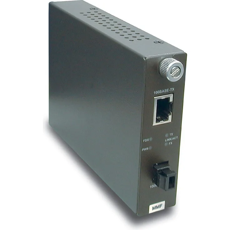 TRENDnet TFC-110MM Transceiver/Medienkonverter - 2 Anschluss(e) - 1 x Netzwerk (RJ-45) - 10/100Base-TX, 100Base-FX - 2 km - Rack-montierbar
