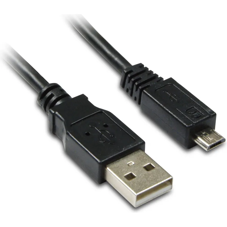 Metronic 470216 - USB Kabel (1,8 m, USB A, Micro-USB B, 2.0, Schwarz)