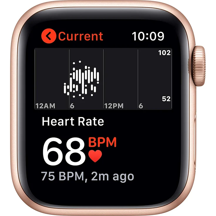 Apple Watch SE 2020 (1. Generation) Smartwatch GPS, 40mm, Aluminiumgehäuse Gold, Sportarmband Sandrosa – Bild 4