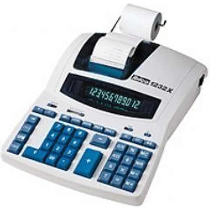 Rexel Ibico 1232X Profi-Tischrechner, schwarz-blau, mit Digitron-Display