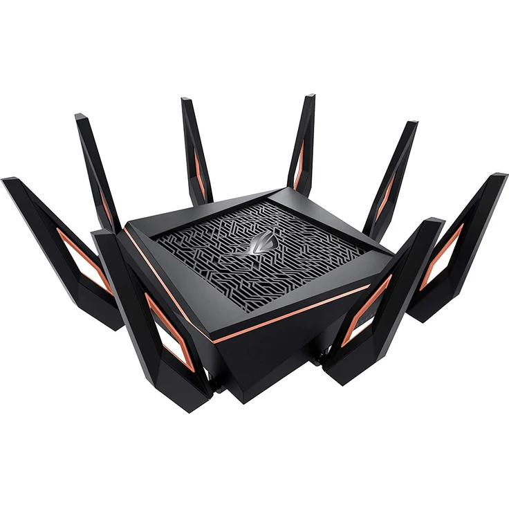 Asus GT-AX11000 ROG Rapture Gaming Router (Ai Mesh WLAN System, WiFi 6 AX11000, Game First V, VPN Fusion, 1x 2.5G LAN, 4x Gigabit LAN Link Aggregation, 1.8 GHz QC CPU, AiProtection, USB 3.0) – Bild 1