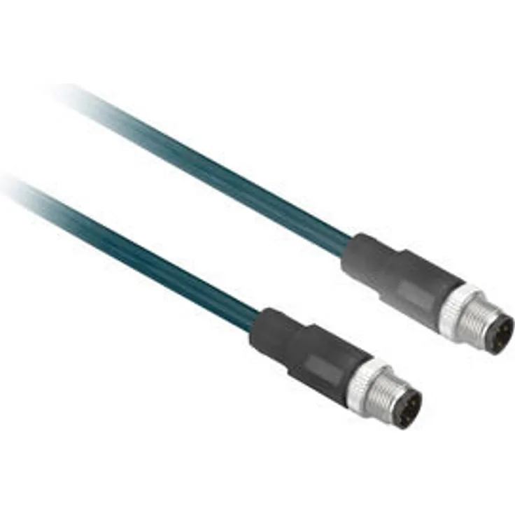 Schneider XZ-Verbindungsk., Stecker ger. M12 4-polig, Buchse ger. M12 4-polig, PUR 2m