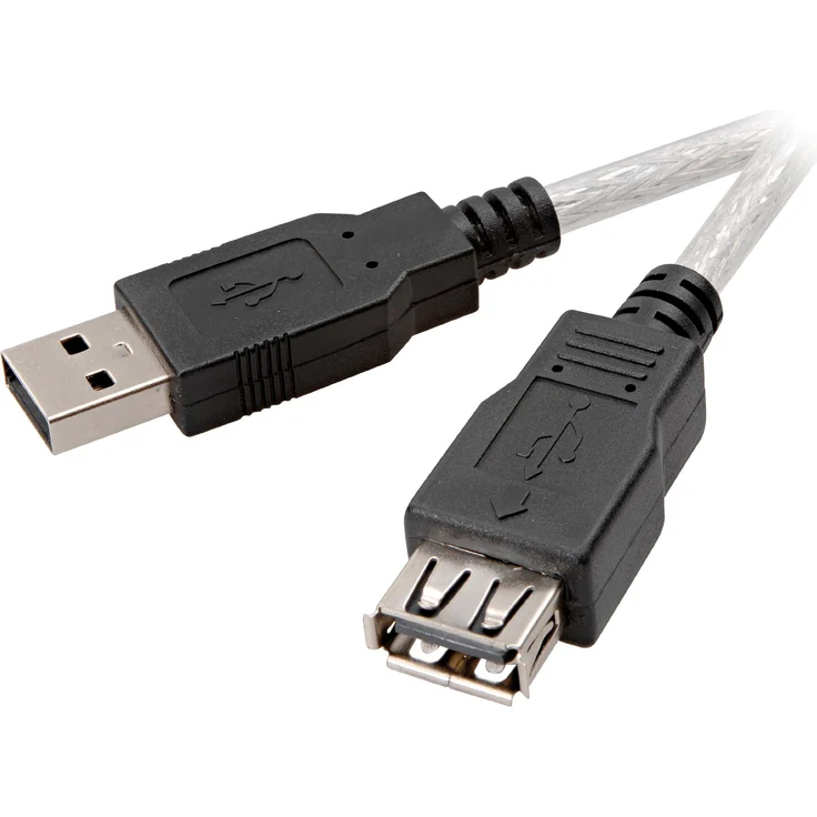 Vivanco USB 2.0 Verlängerung USB A-Stecker - USB A-Kupplung 0,75m schwarz