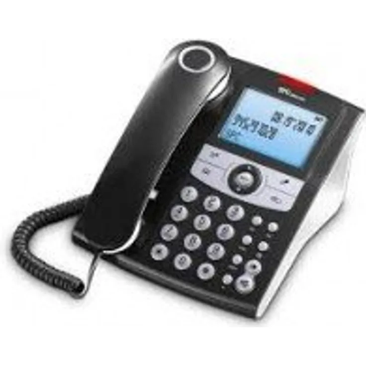 SPC Elegance ID Festnetztelefon mit 70 Namen und Nummern, direkten Speichern und der Möglichkeit, ohne Batterien zu arbeiten