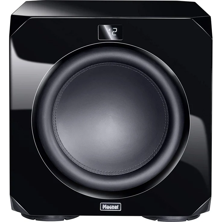 Magnat Omega CS 12, schwarz - leistungsstarker Aktiv-Subwoofer für tiefe und präzise Bässe für Heimkino und Musik schwarz  – Bild 2