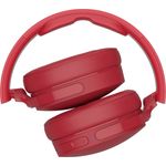 Skullcandy Hesh 3 Bluetooth Kabellose Over-Ear Kopfhörer mit Mikrofon, Schnellladefunktion mit 22 Stunden Batterielaufzeit, Faltbar, Ohrpolster, Rot