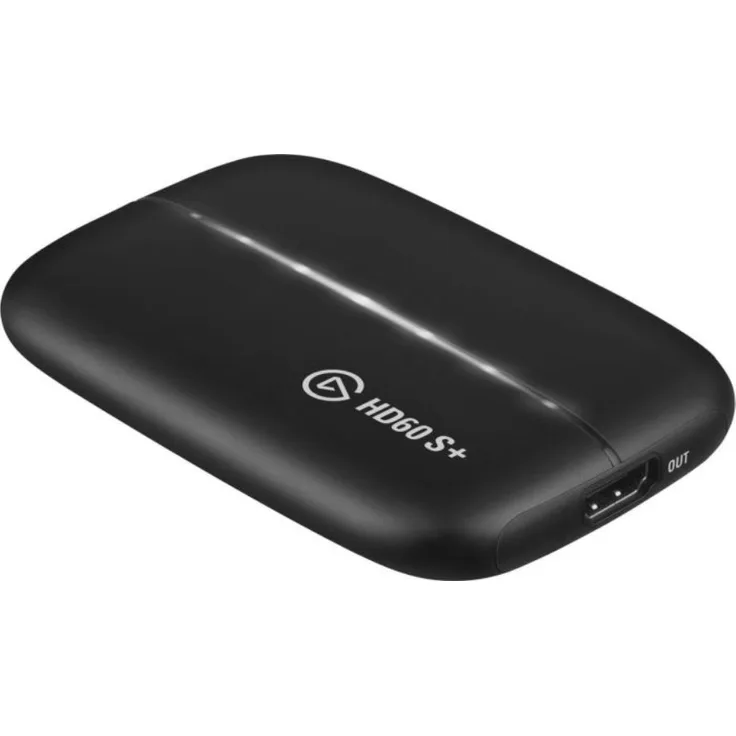 Elgato Game Capture HD60 S+, Capture Karte für Aufnahme in 1080p60 HDR10 und verzögerungsfreies Passthrough in 4K60 HDR10, Ultra-Low-Latency-Technologie