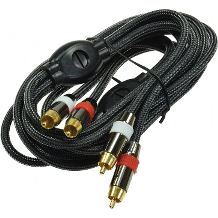 Premium Cinch-Kabel Stereo 2m für analoge Stereo Audio-Verbindung