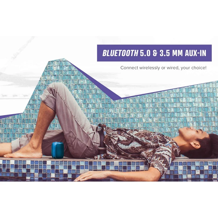 Creative MuVo Play (51MF8365AA000) Bluetooth-Lautsprecher, wasserdicht, Schwarz – Bild 4