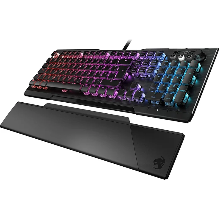 ROCCAT VULCAN 121 AIMO - Tastatur - mit Multimedia-Rad - hintergrundbeleuchtet - USB - Roccat Titan switches (ROC-12-670-BN) (DE QWERTZ) – Bild 4