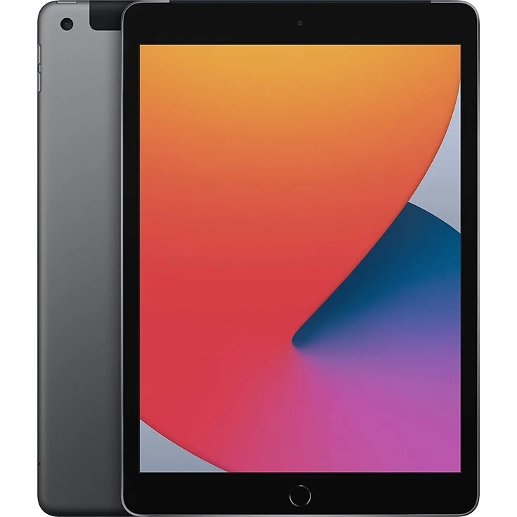 Apple iPad (2020) Quad-HD-Auflösung 10,2 Zoll, LTE-Tablet, Hexa-Core, 32 GB Speicher, iPadOS, Space Grau (MYMH2FD/A) – Bild 1
