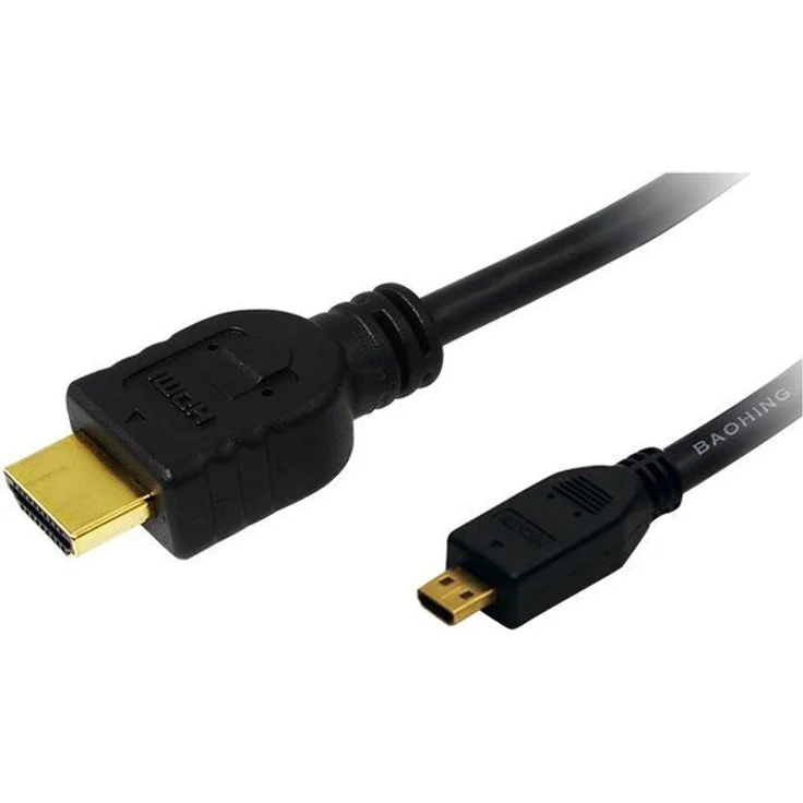Logilink High Speed with Ethernet - Video-/Audio-/Netzwerkkabel - HDMI - HDMI, 19-polig (M) - 19-polig Micro-HDMI (M) - 1.5 m (CH0031)