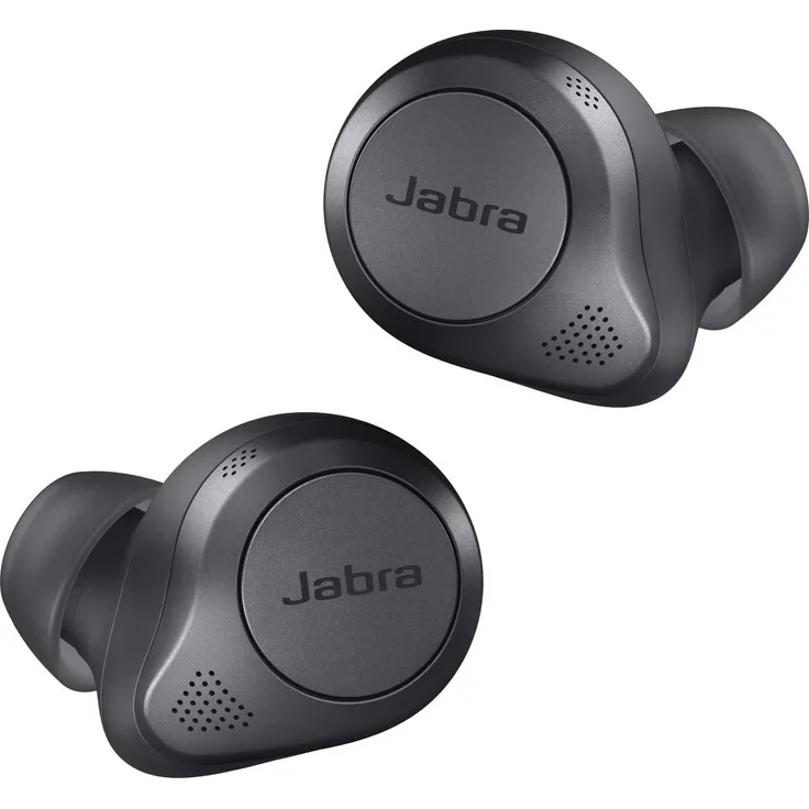 Jabra Elite 85t Wireless In-Ear Kopfhörer, mit Bluetooth, Mikrofon, Noise Cancelling, spritzwassergeschützt, grau
