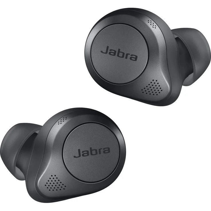 Jabra Elite 85t Wireless In-Ear Kopfhörer, mit Bluetooth, Mikrofon, Noise Cancelling, spritzwassergeschützt, grau – Bild 1
