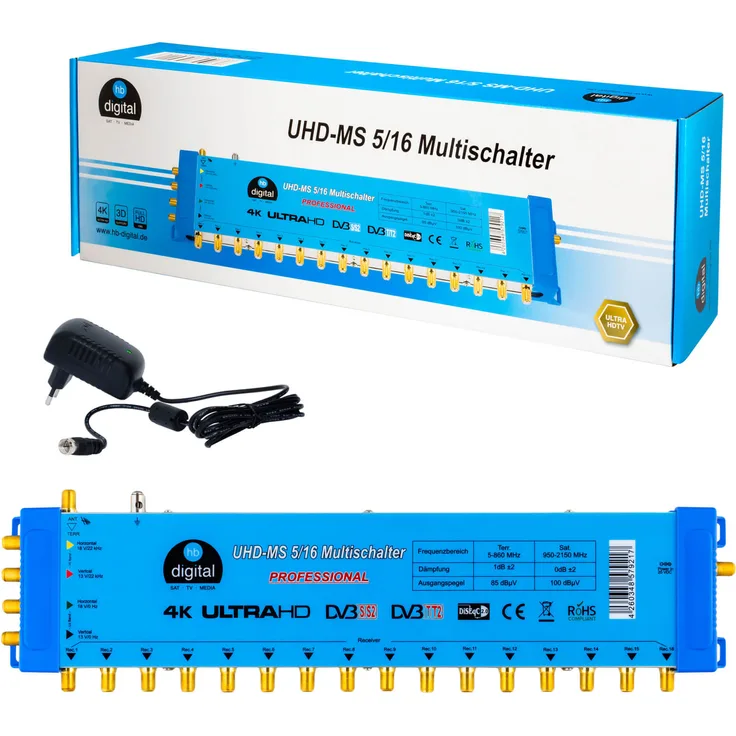 HB-DIGITAL Multischalter UHD-MS 5/16