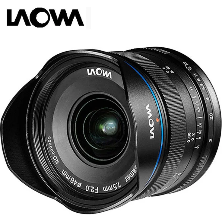 Laowa VE7520MFTSTBLK 7,5-mm-Objektiv für Micro 4/3 Kameras (16,9 MP, HD 720 P), schwarz