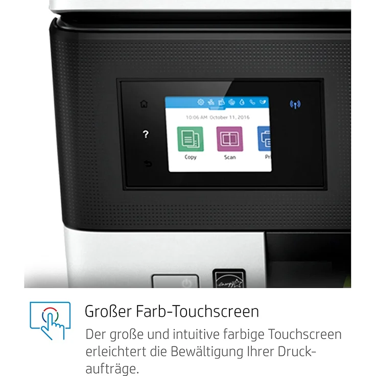 HP OfficeJet Pro 7720 (4-in-1) Multifunktionsdrucker - (Thermal Inkjet) Farbe, Druckgeschwindigkeit: 22 s/w, 18 Farbe, Auflösung: 4800 x 1200, USB, LAN, RJ-11, WLAN, AirPrint, Mobile Print, Cloud Print (Y0S18A) – Bild 6