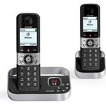 Alcatel F890 Voice Duo DECT-Telefon Anrufer-Identifikation, schwarz, Silber