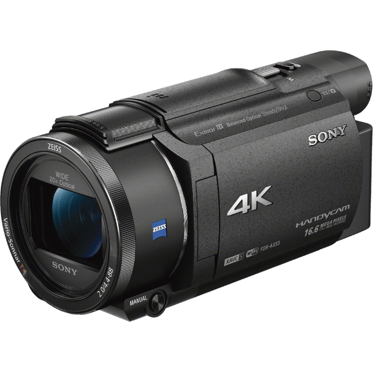 Sony FDR-AX53 - 4K Ultra Handycam (20-Fach optischer Zoom, 5-Achsen Bildstabilisation, NFC) schwarz
