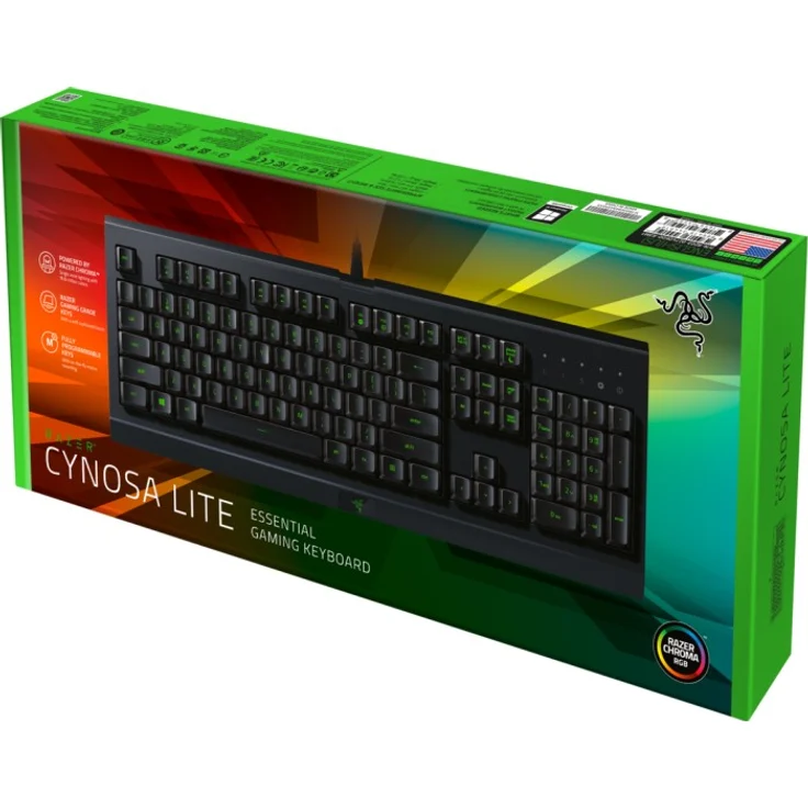 Razer Cynosa Lite - Membrane Gaming Keyboard (Tastatur mit weich gefederten Schaltern, voll programmierbar, RGB Chroma Beleuchtung) DE-Layout QWERTZ (RZ03-02740800-R3G1) – Bild 6