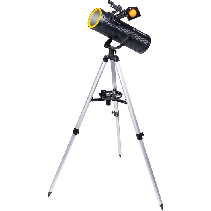 Bresser Teleskop Solarix 114-500 mit Sonnenfilter für Beobachtungen der Sonne im Weisslicht, für Himmels- und Erdbeobachtungen
