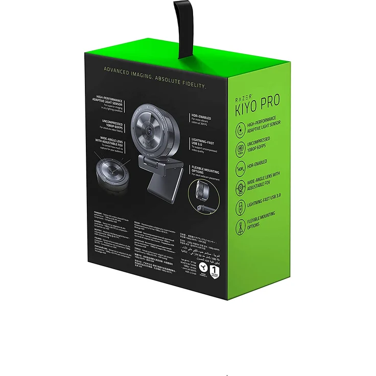 Razer Kiyo Pro - Web-Kamera - Farbe - 2,1 MP - 1920 x 1080 - Audio - USB 3.0 - H.264 – Bild 2
