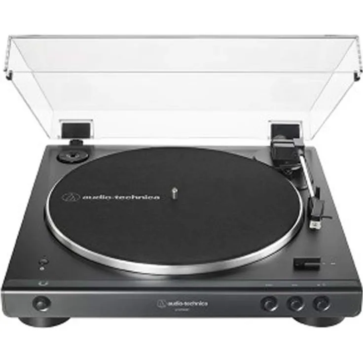 Audio-Technica AT-LP60XBT Vollautomatischer Bluetooth Stereo-Plattenspieler, schwarz