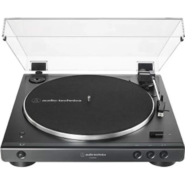 Audio-Technica AT-LP60XBT Vollautomatischer Bluetooth Stereo-Plattenspieler, schwarz – Bild 1