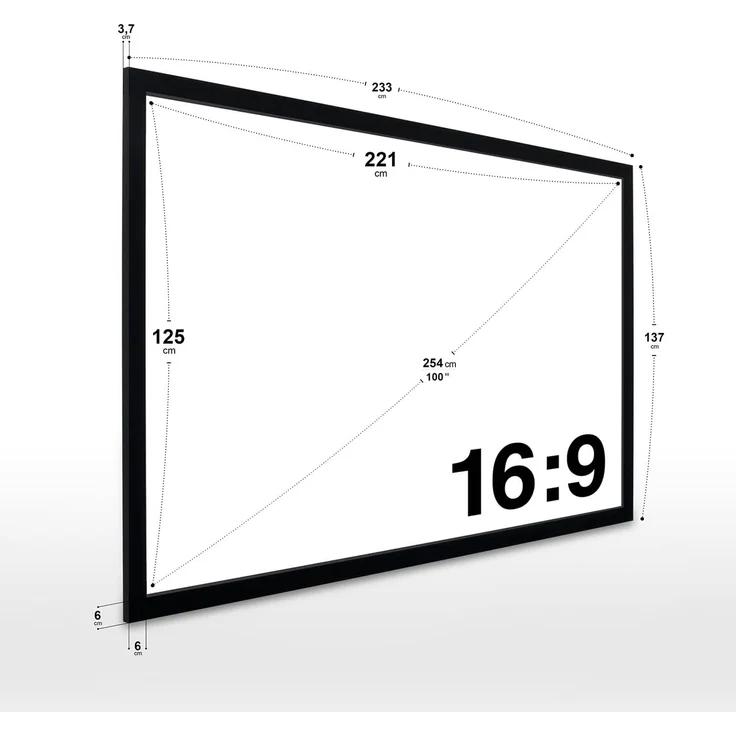 ESMART Professional MIRALE Akustik-221 x 125 cm (100'') 16:9 – Bild 3