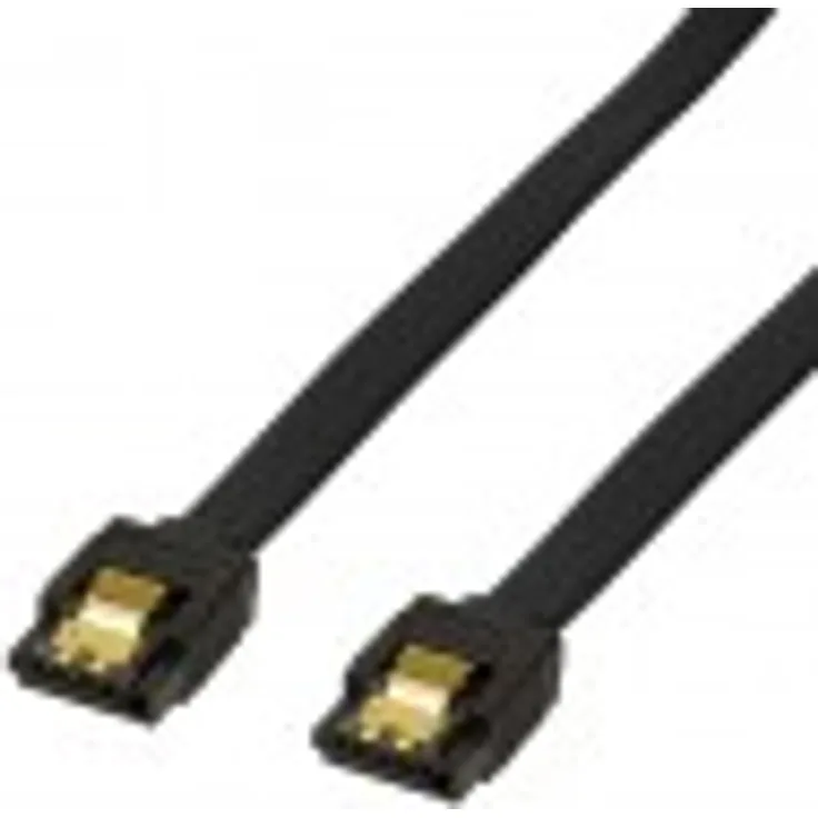BIGtec BIG1911 1m HDD S-ATA Kabel schwarz gerade/gerade Kontakte vergoldet