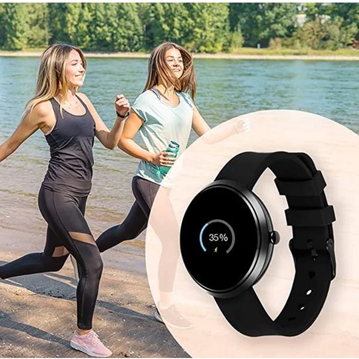 X-Watch Xlyne SIONA COLOR FIT Smartwatch Unisex, Einheitsgröße, Dark Black – Bild 7