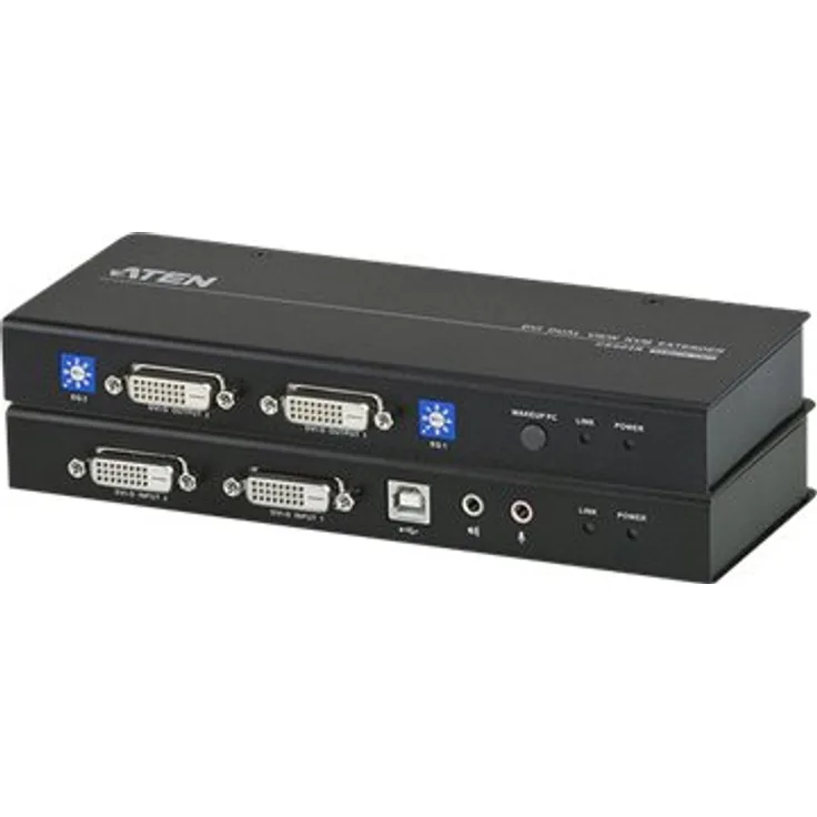 ATEN KVM Extender (2X DVI, Audio-Port, RS232, USB)