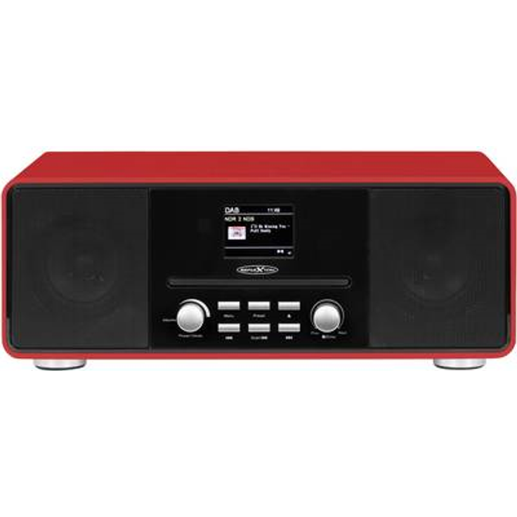 Reflexion Tischradio DAB+, DAB, UKW AUX, DAB+, UKW, Bluetooth® Fühlbare Tasten Rot (HRA19DAB/RD)