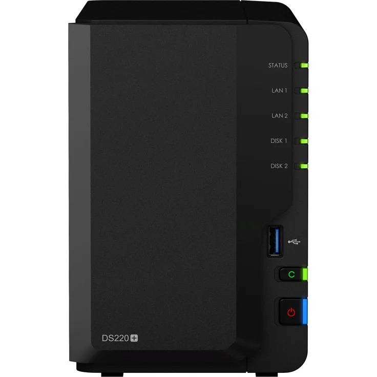 Synology DS220+ 2-Bay 4TB Bundle mit 2x 2TB Red WD20EFAX