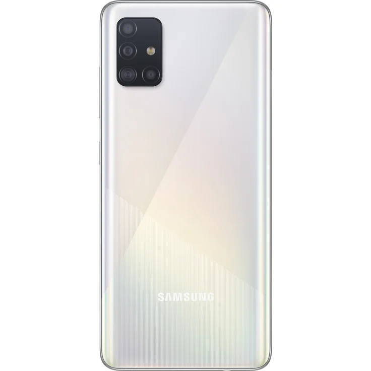 Samsung Galaxy A51 Smartphone 16,51cm (6,5 Zoll) Super AMOLED-Display, 128GB interner Speicher, 4GB RAM, Nano-SIM, Android, Prism Crush White – Bild 2