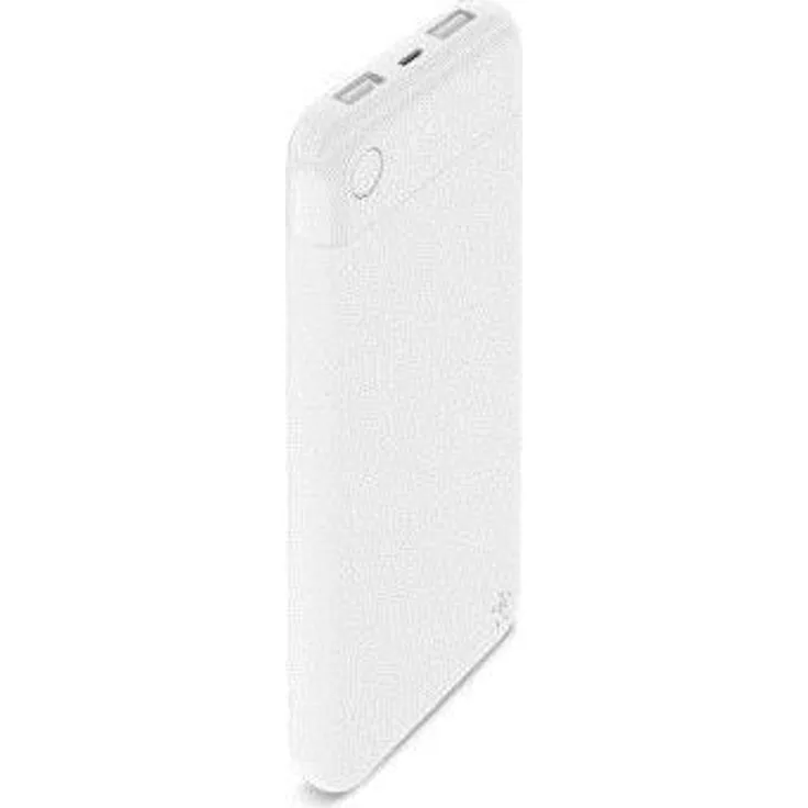 Belkin Boost Charge Powerbank 10K mit Lightning Connector (MFI-zertifiziertes, portables 10.000 mAh Lightning Ladegerät für iPhone 11, 11 Pro-Pro Max, X, XS, XS Max, XR, SE, 8-8+, iPad) Weiß