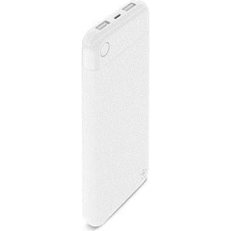 Belkin Boost Charge Powerbank 10K mit Lightning Connector (MFI-zertifiziertes, portables 10.000 mAh Lightning Ladegerät für iPhone 11, 11 Pro-Pro Max, X, XS, XS Max, XR, SE, 8-8+, iPad) Weiß – Bild 1