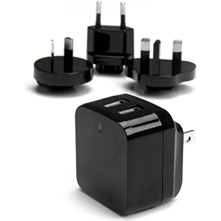 StarTech.com 2 Port USB Ladegerät - Netzteil, 2-fach Ladestecker 17 Watt - 3.4 Amp, Dual Reiseladegerät 110 - 220V