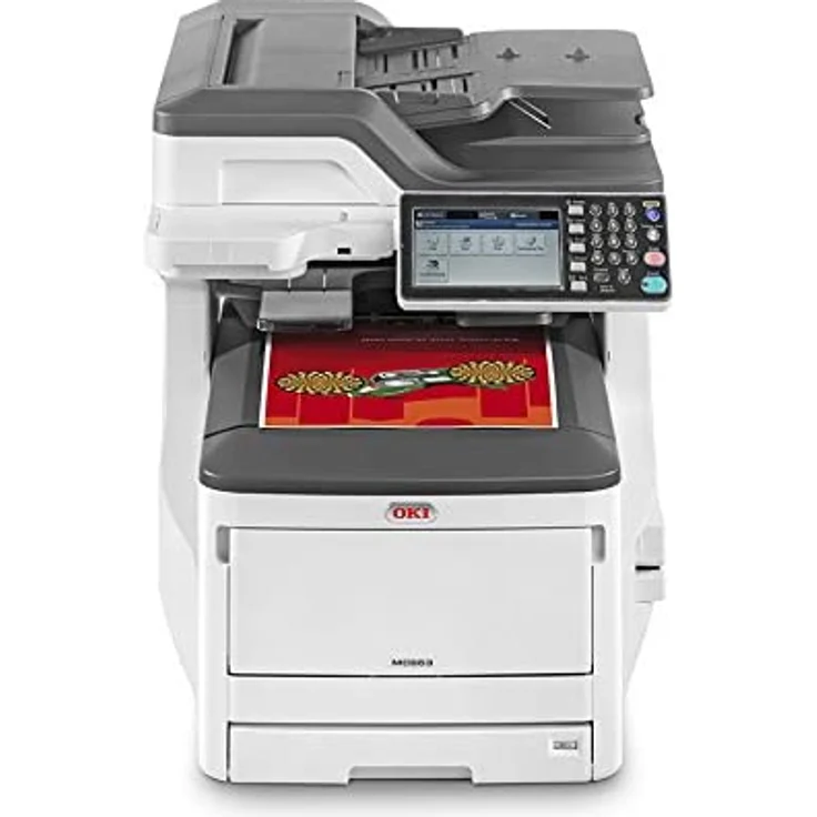 OKI MC853dn (4-in-1) Multifunktionsdrucker - (LED) Farbe, Druckgeschwindigkeit: 13 s/w, 13 Farbe, Auflösung: 1200 x 1200, LAN, WLAN a/ (45850404) – Bild 1