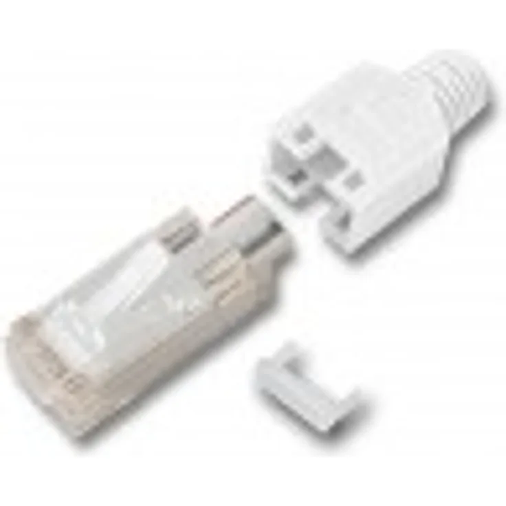 1 x Hirose TM11 RJ45 Modular CAT.5e Crimp Stecker beige