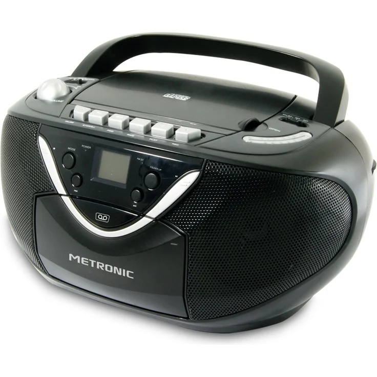 Metronic 477131 CD--Kassettenradio schwarz