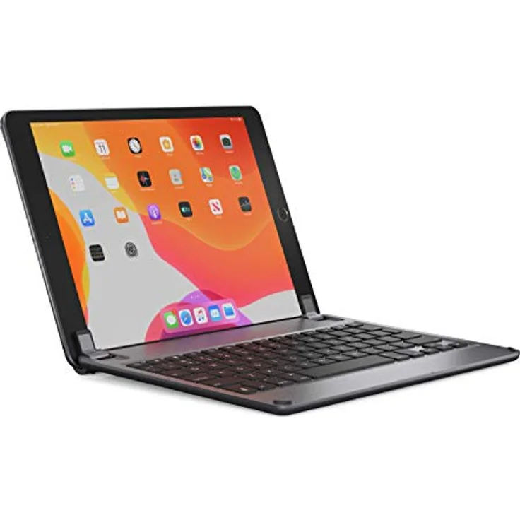 BRYDGE 10.2, Hochwertige Bluetooth Tastatur aus Aluminium, deutsches Layout QWERTZ, für das iPad 10.2, 2019 (7. Generation), space grau