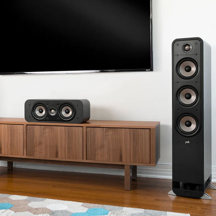 Polk Audio Signature S60E Standlautsprecher, HiFi Lautsprecher für Musik und Heimkino Sound, passiver Full Range Lautsprecher, 20 - 300 Watt, 8 Ohm, High Res, 36Hz - 40kHz (Stück) Standlautsprecher - 20 Watt - schwarz – Bild 3