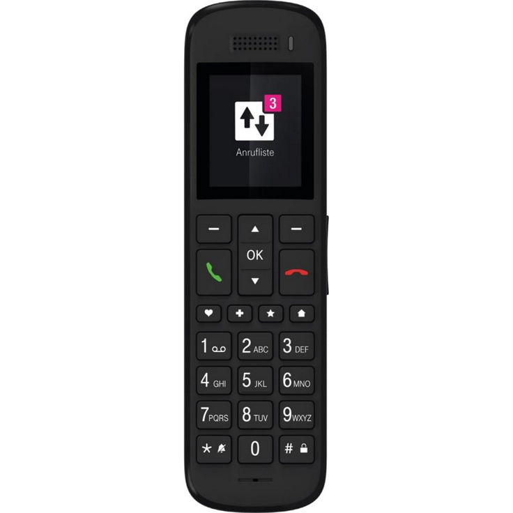 Telekom Sinus A32 Großtastentelefon mit Basis und Anrufbeantworter, VoIP-Telefon, ebenholz – Bild 5