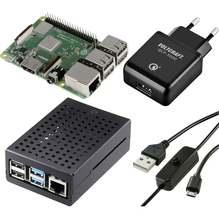 Renkforce Pure Set Raspberry Pi 3 B+ 1GB 4 x 1.4GHz inkl. Netzteil, inkl. Gehäuse