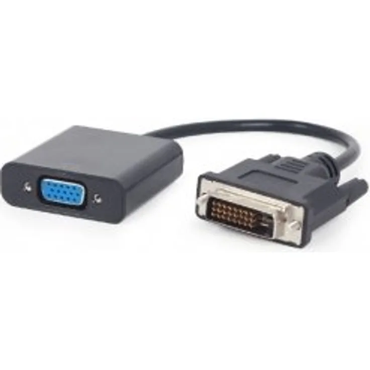 Gembird Cablexpert A-DVID-VGAF-01 - Videoschnittstellen-Converter - DVI / VGA - DVI-D (M) bis HD-15 (VGA) (W) - 20cm - Schwarz - 1080p-Unterstützung (A-DVID-VGAF-01)