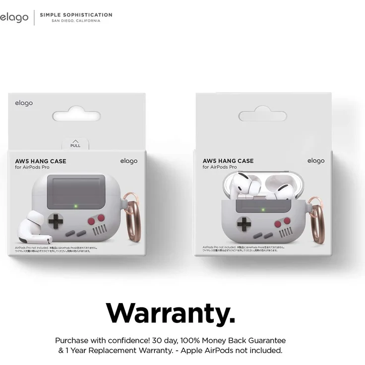 elago AW5 Hülle Silikon Case Kompatibel mit Apple AirPods Pro Hülle Ladecase grau - Preisvergleich – Bild 7