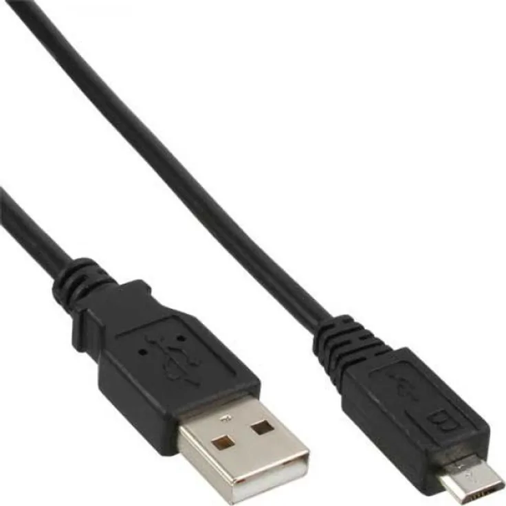 InLine Micro-USB 2.0 Kabel, USB-A Stecker an Micro-B Stecker, 0,5m